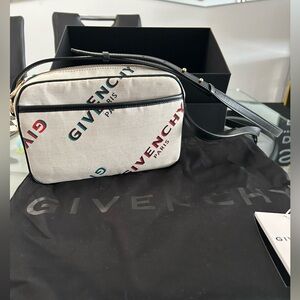 Givenchy Canvas crossbody bag with multicolor logo